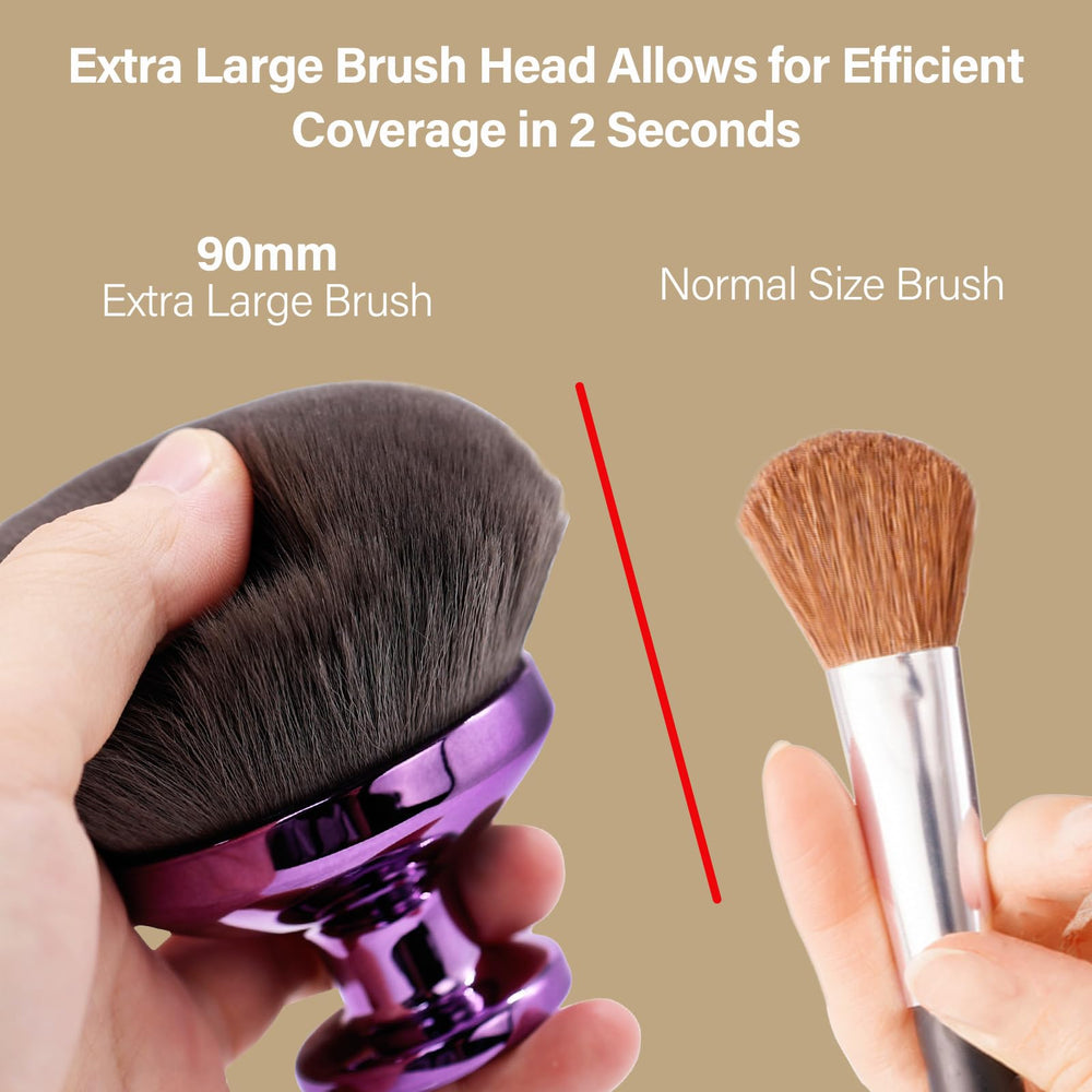 Dense soft bristles of EOICCEOH brush ensure gentle self-tanner blending.