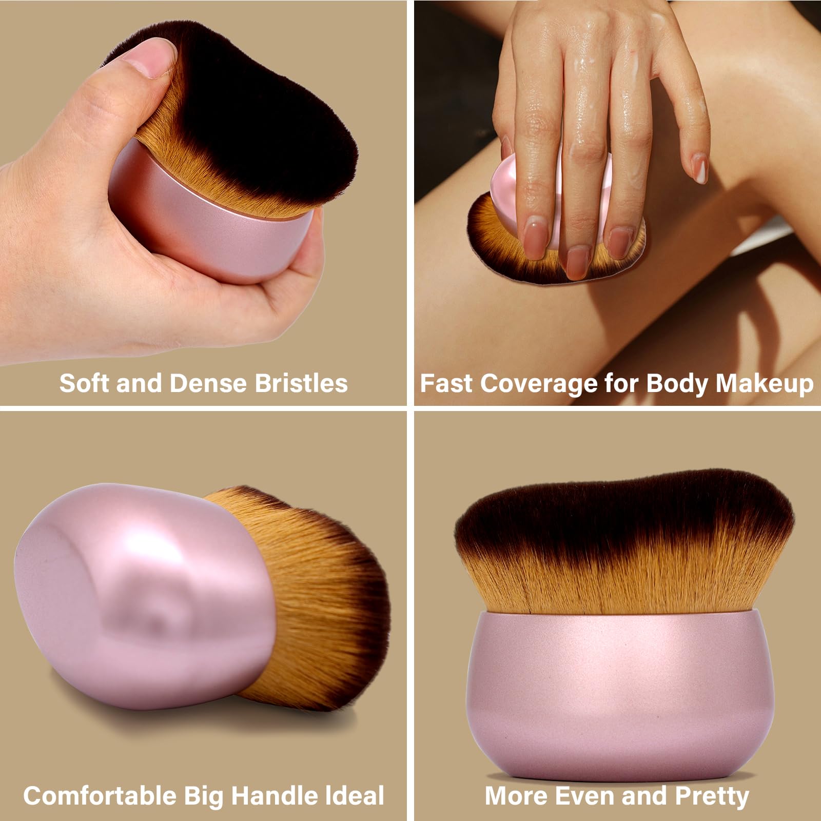 EOICCEOH ergonomic pink rose-gold handle enhances comfortable daily use