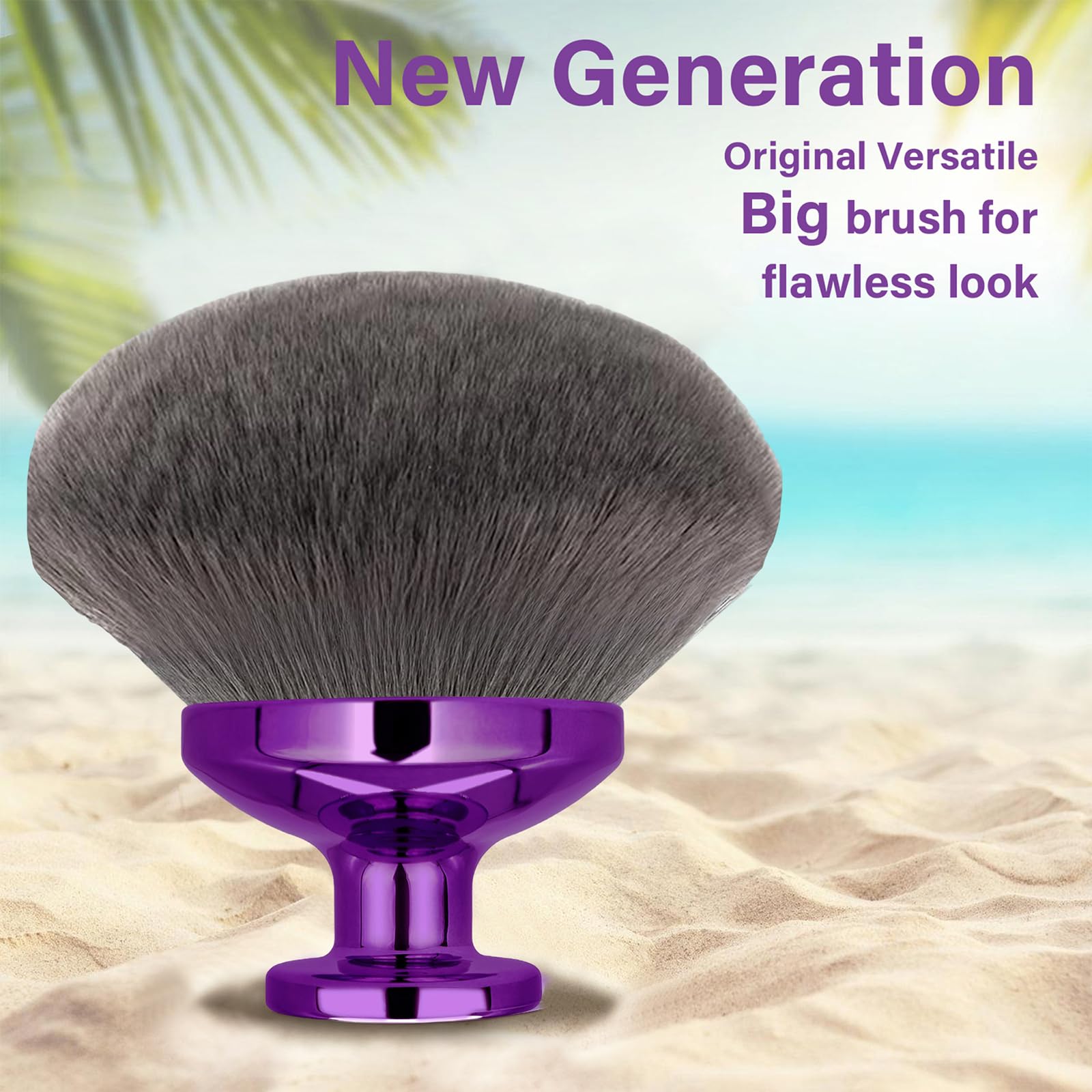 EOICCEOH kabuki brush for leg and back application delivering even coverage.