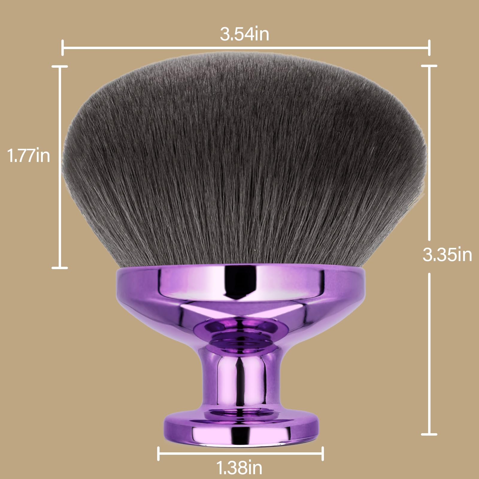 Suitable for wet and dry use on face and body makeup.