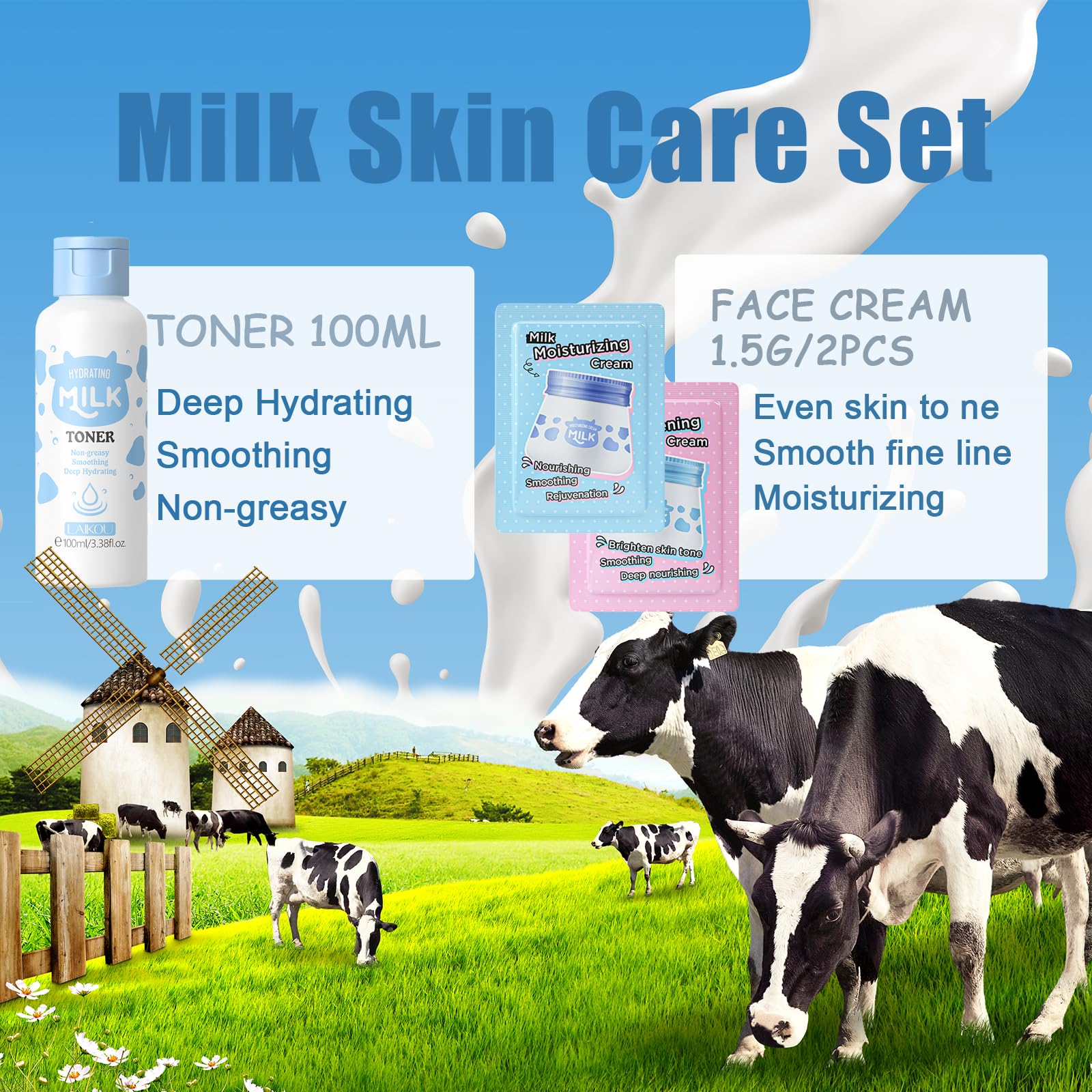 EONFAVE Milk Toner — prepping skin with balanced hydration