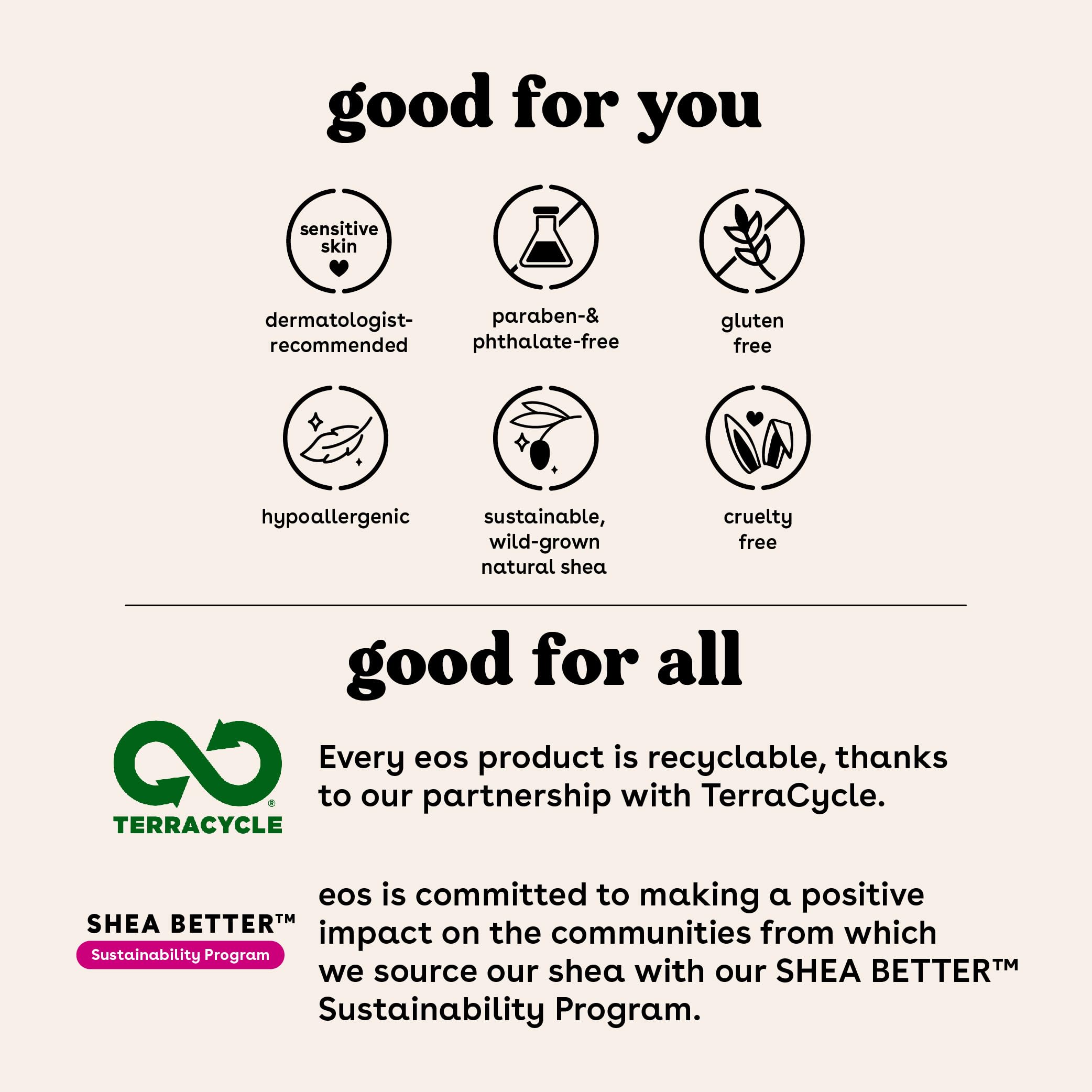 eos bálsamo labial uso diario sobre labios secos, textura suave.
