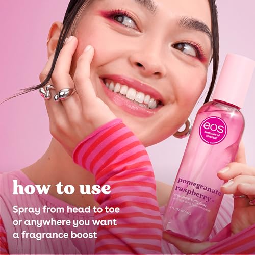 Hair use of EOS mist providing light aroma and hydration