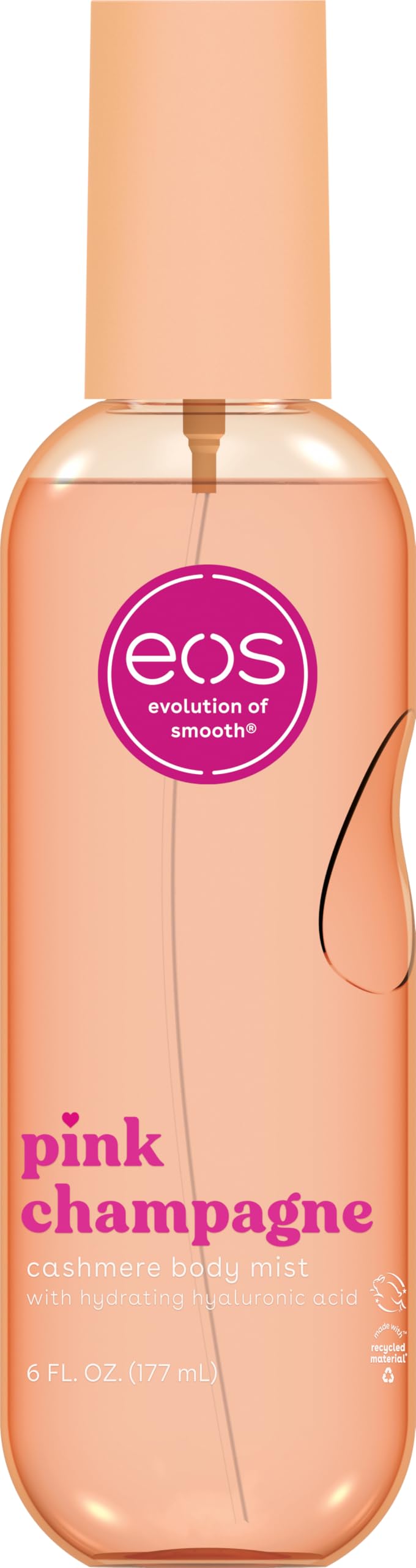 eos Cashmere Body Mist Pink Champagne bottle for daily fragrance refresh