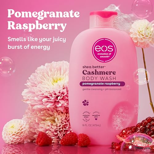 etiqueta de eos Cashmere Granada Frambuesa con aroma duradero