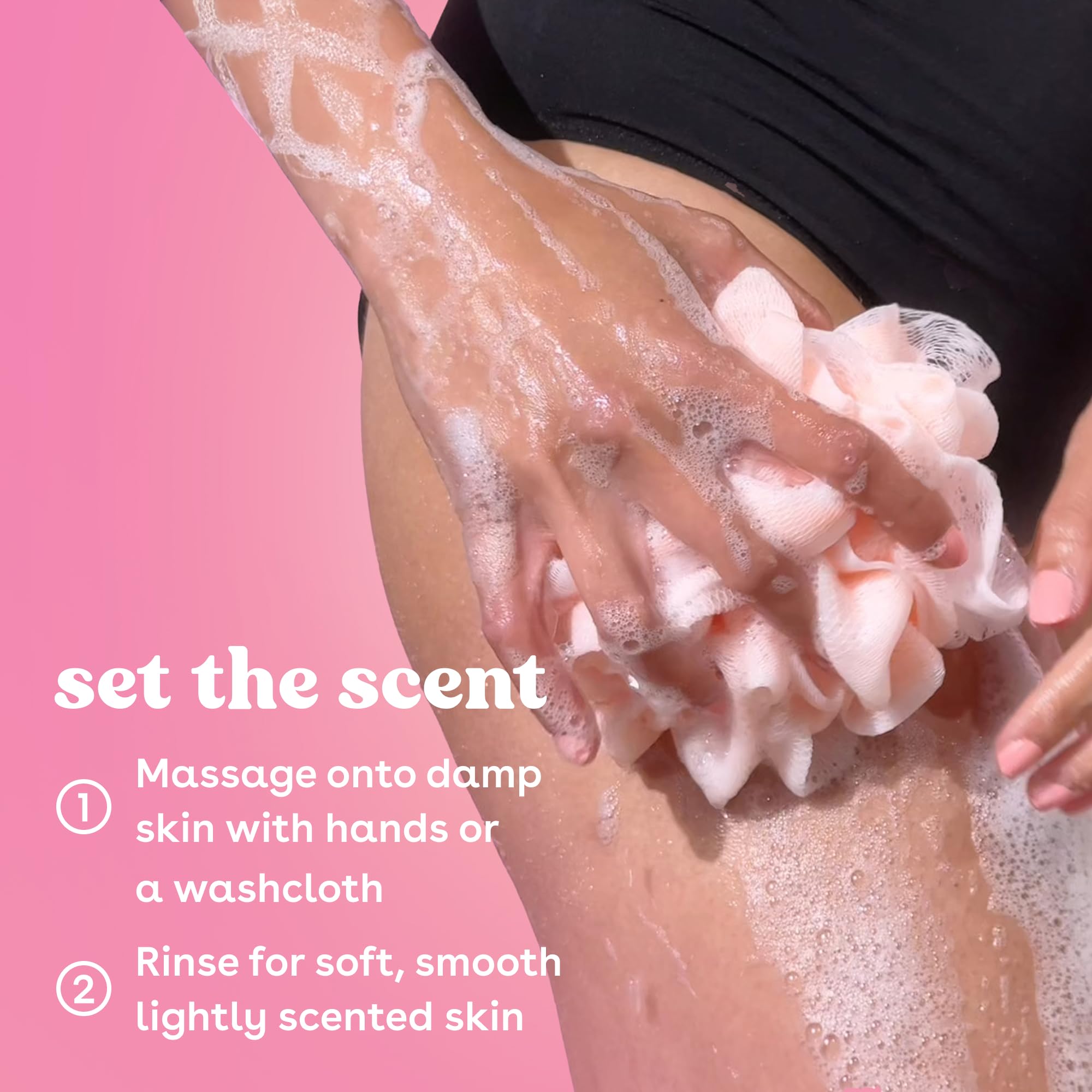 Fragancia Jasmine Peach de eos Cashmere Jabón Corporal, aroma duradero.