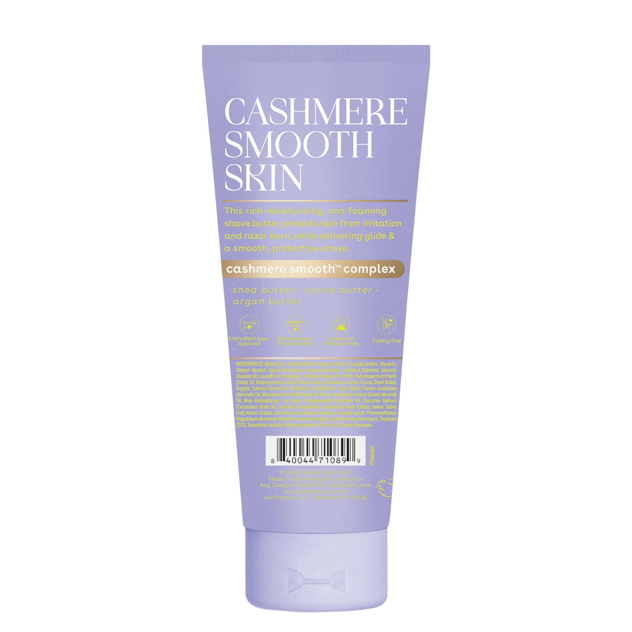 EOS Cashmere Shave Butter bikini area care visual.