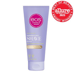 EOS Cashmere Shave Butter non-foaming texture close-up for protective glide.