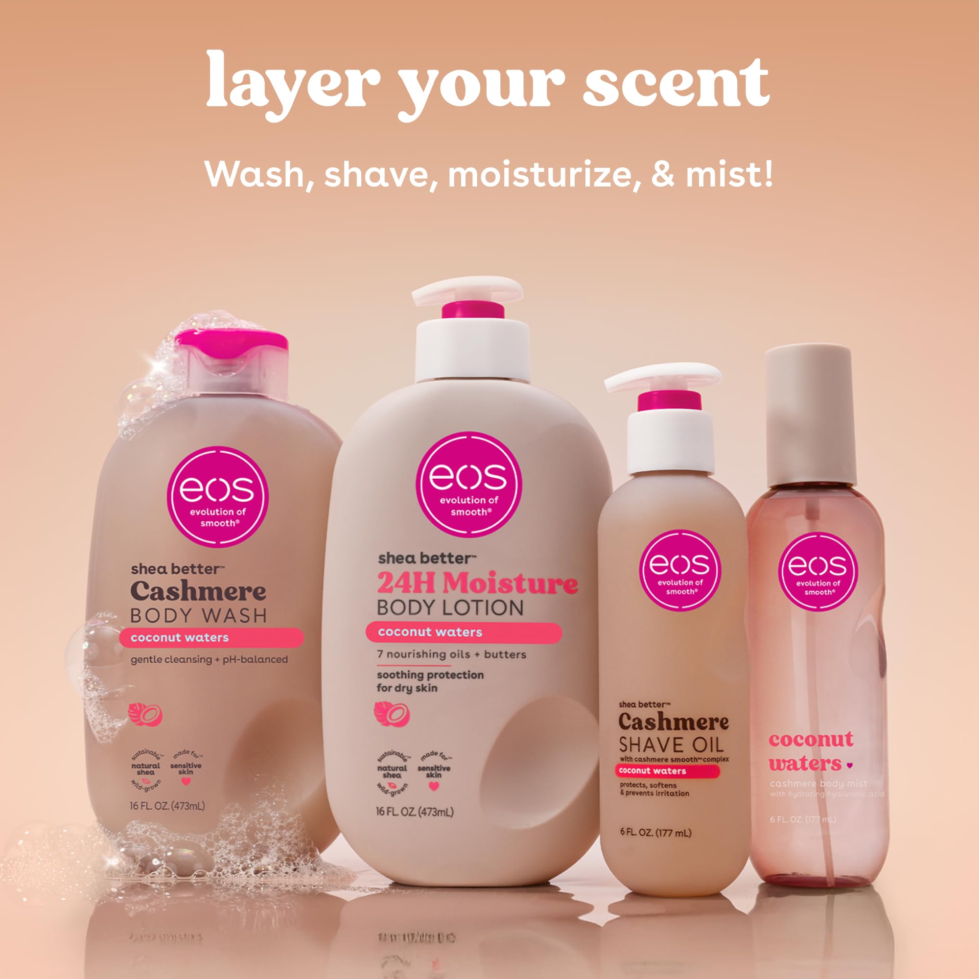 bikini area use of eos Cashmere Shave Oil Coconut Waters