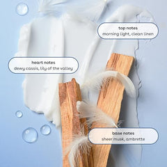 eos Cashmere Shave Oil label closeup highlights vegan, pH-balanced care