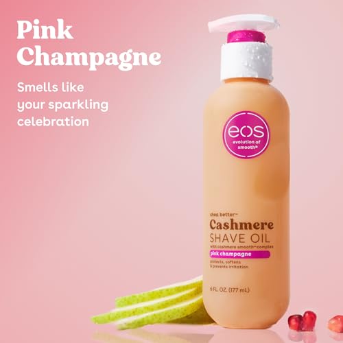 eos Cashmere Shave Oil shea butter hydration promotes cushion during shave