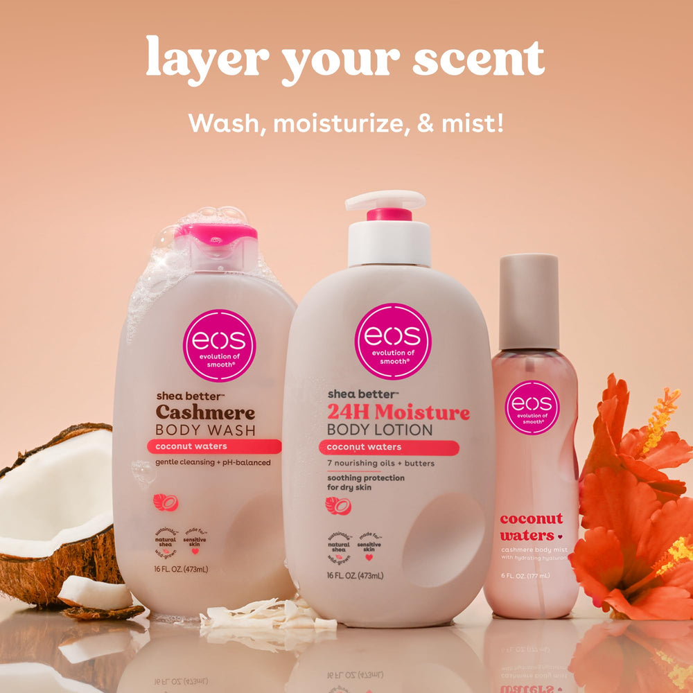 eos Cashmere Textura suave: lavado cómodo y cremoso