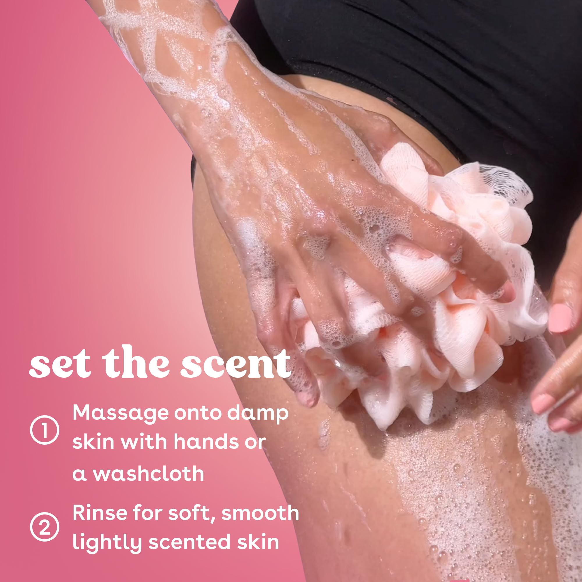 EOS Champán Rosado: aroma brillante durante la ducha.