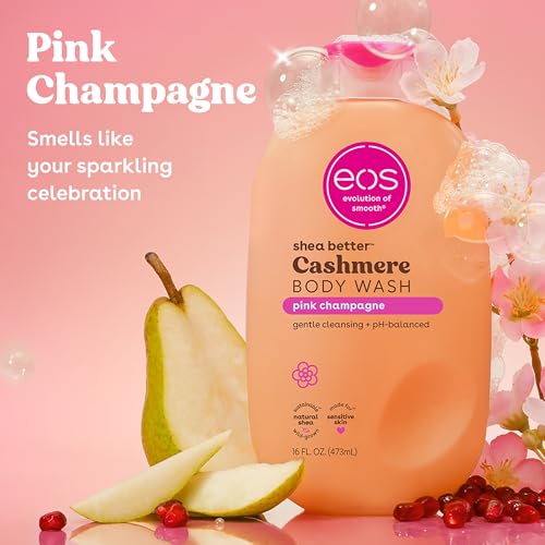 EOS Champán Rosado: textura cremosa que limpia suavemente.