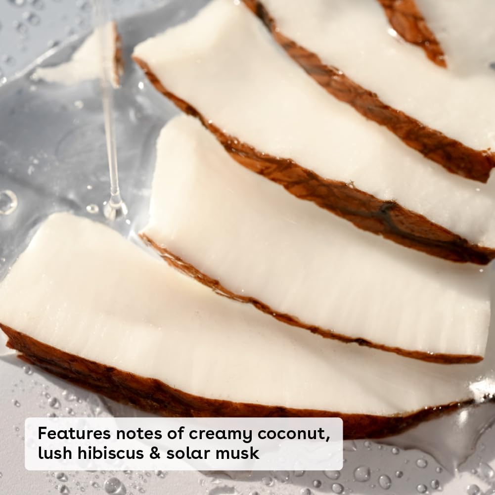 EOS Coconut Oil Hydration image highlights deep moisture for soft skin.
