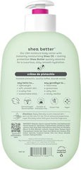 eos Creme de Pistachio lotion pump enables easy, even application for all-day softness.