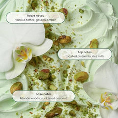 EOS Crème de Pistachio – ingredientes nutritivos que cuidan la piel.