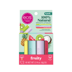 EOS bálsamo Coco Leche envase: hidratación suave para labios sensibles durante el día.