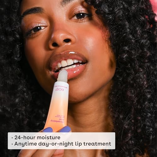eos lip balm application close-up showing creamy texture for daily use