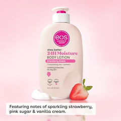 EOS Loción corporal Fresa Sueño, textura ligera y rápida absorción para piel sedosa