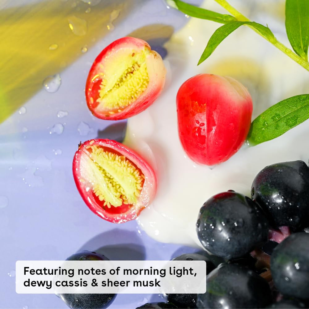 EOS Fresh & Cozy texture application image highlights quick absorption and non-greasy feel