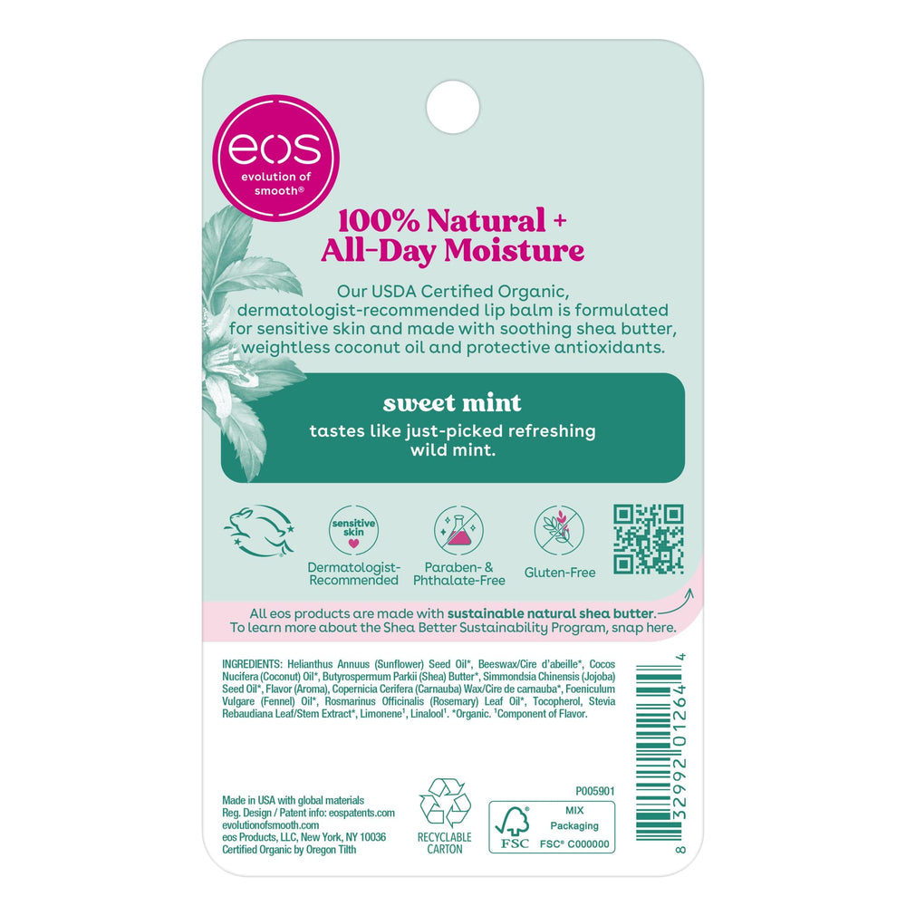 EOS Sweet Mint daily-use ritual for smooth, hydrated lips