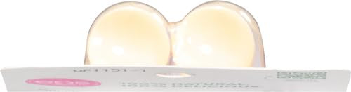 eos Vanilla Bean two-pack packaging beside travel case