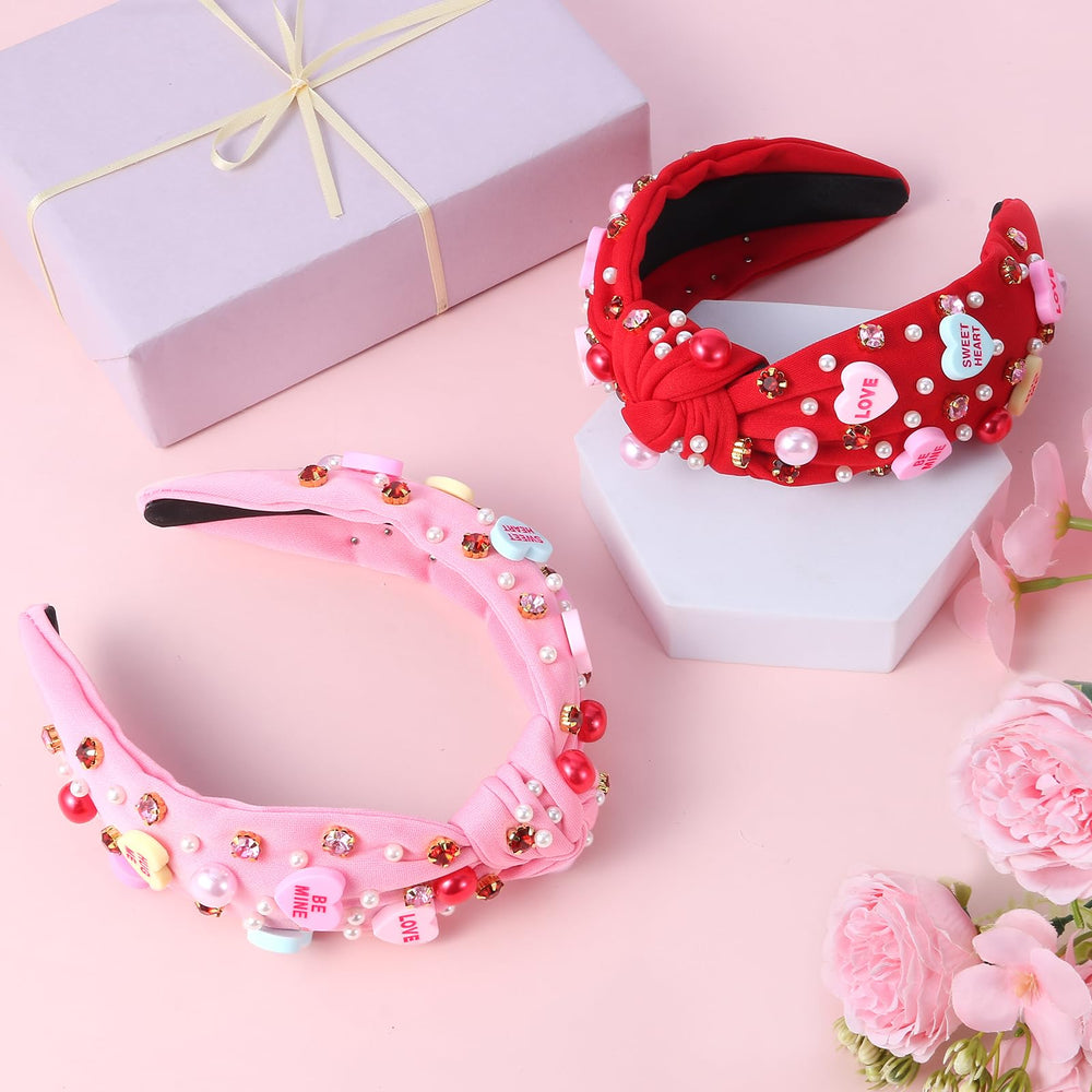 Eostankr pearls and rhinestones headband offers secure, all-day wear.