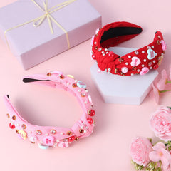Eostankr pearls and rhinestones headband offers secure, all-day wear.