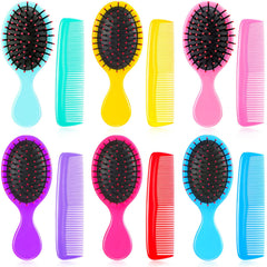 Epakh 12-pack wet small hair brush set with detangler mini brushes for travel.