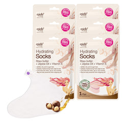 Epielle mascarilla-pie hidratante: 6 pares para suavidad inmediata.