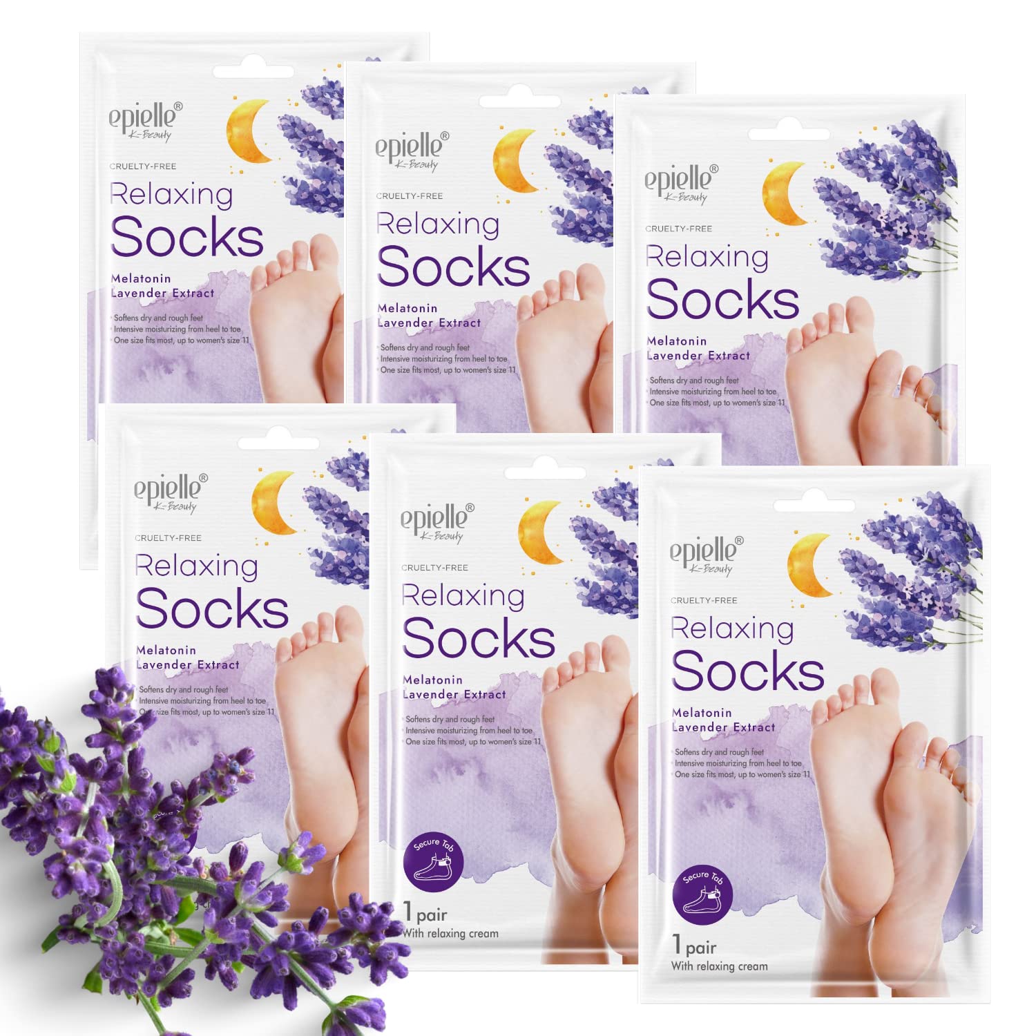 Epielle mascarilla-pies-relajante: tratamiento de hidratación para pies.