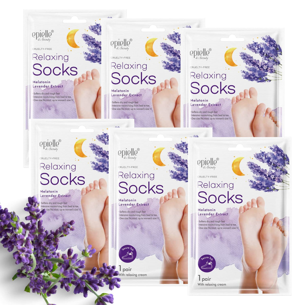 Epielle mascarilla-pies-relajante: tratamiento de hidratación para pies.