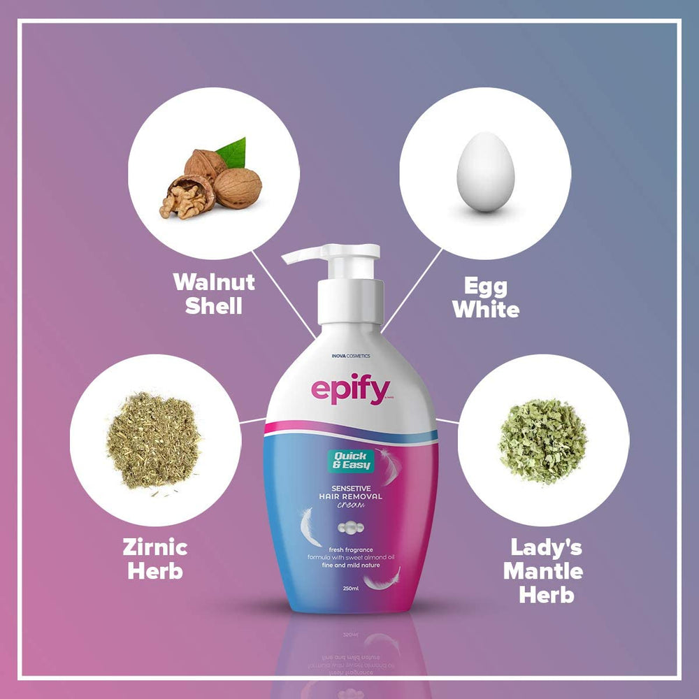 Sensitive area application demonstrated with Epify by bubbly cream.