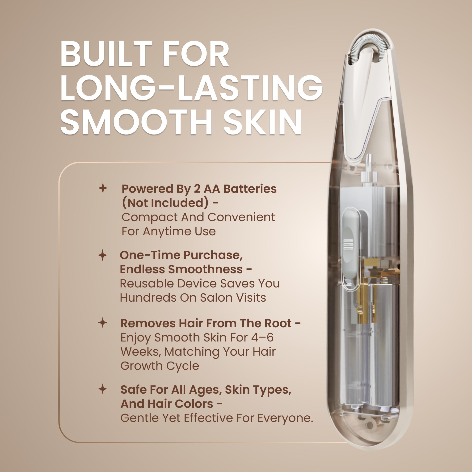 Cleaning brush included for easy post-use maintenance.