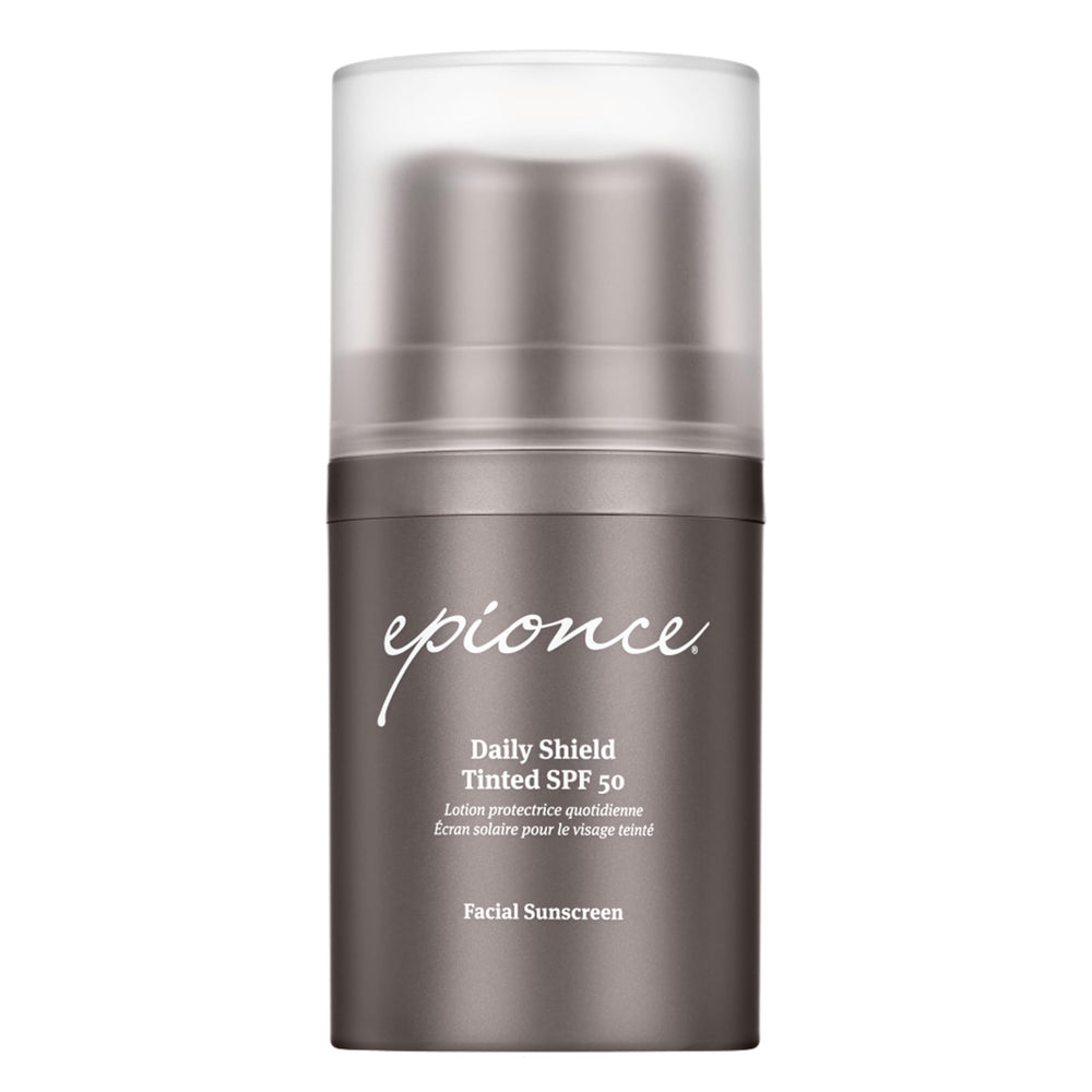 Epionce Daily Shield tinted SPF 50 bottle for daily sun protection