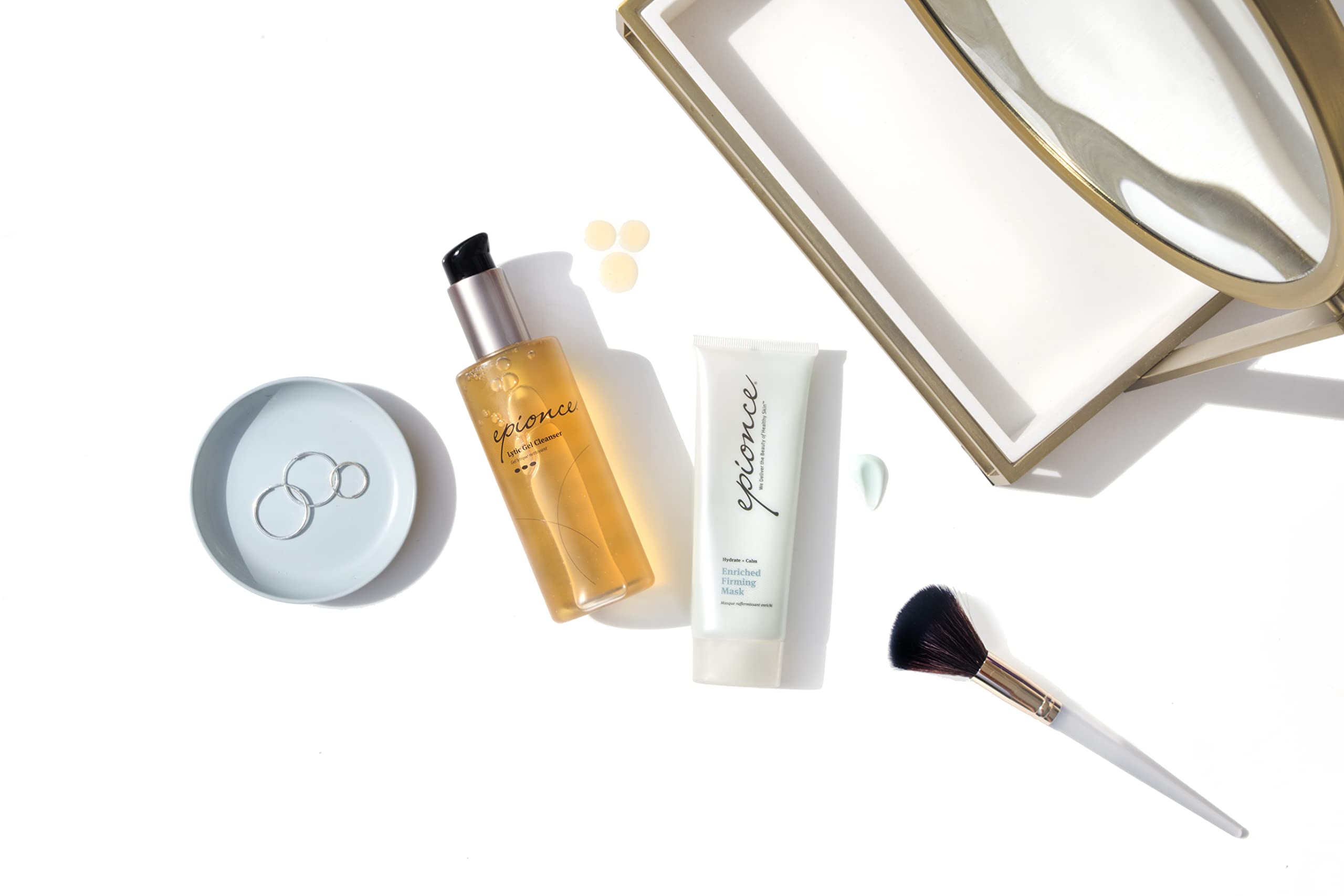 Epionce Enriched Firming Mask contact with skin shows optional extra hydration without rinsing.
