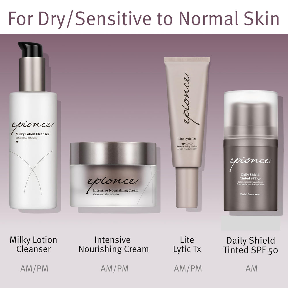 Epionce Intensive Nourishing Cream flash absorption for busy mornings and evenings.