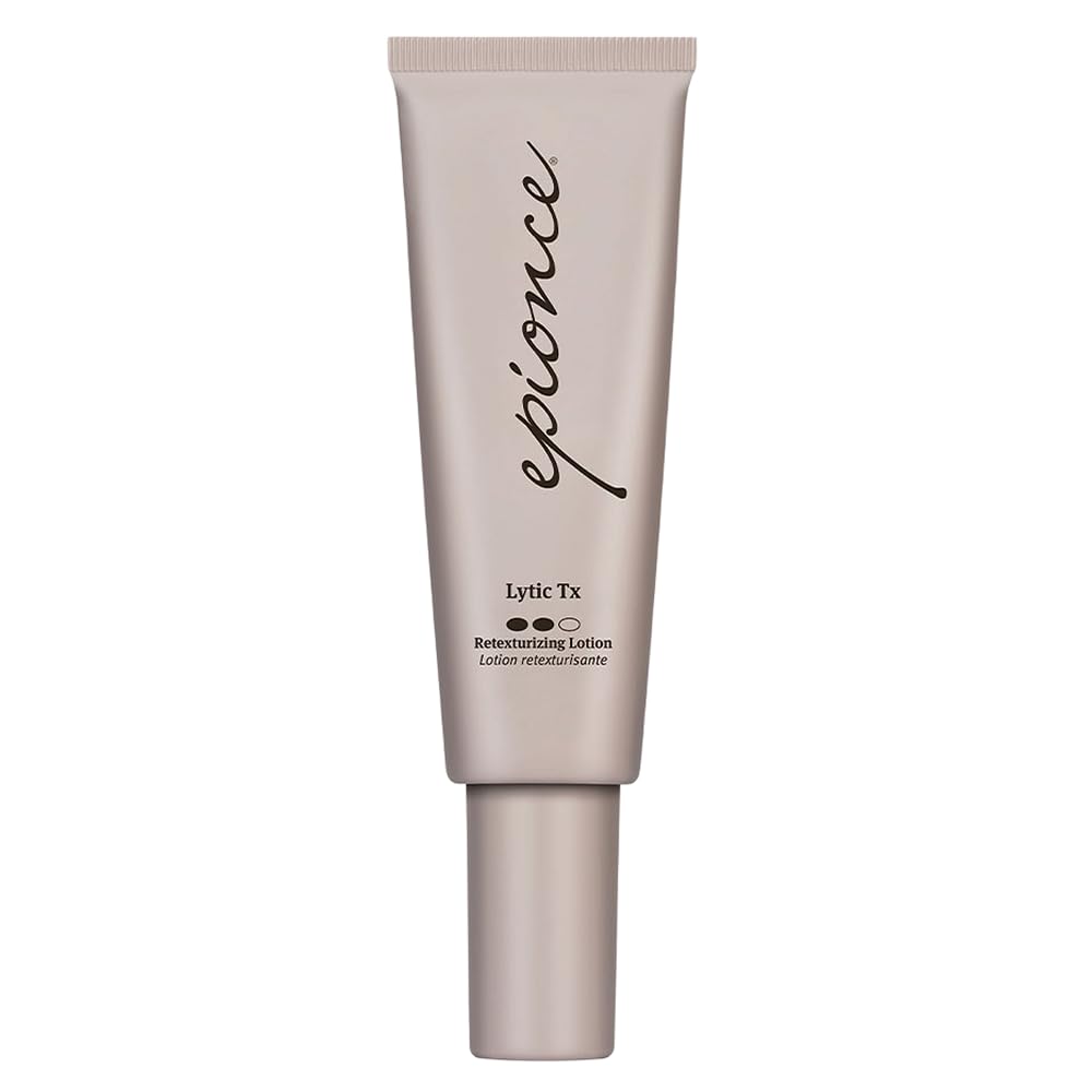 Epionce Lytic Tx bottle demonstrates pore-cleansing action for smoother skin.