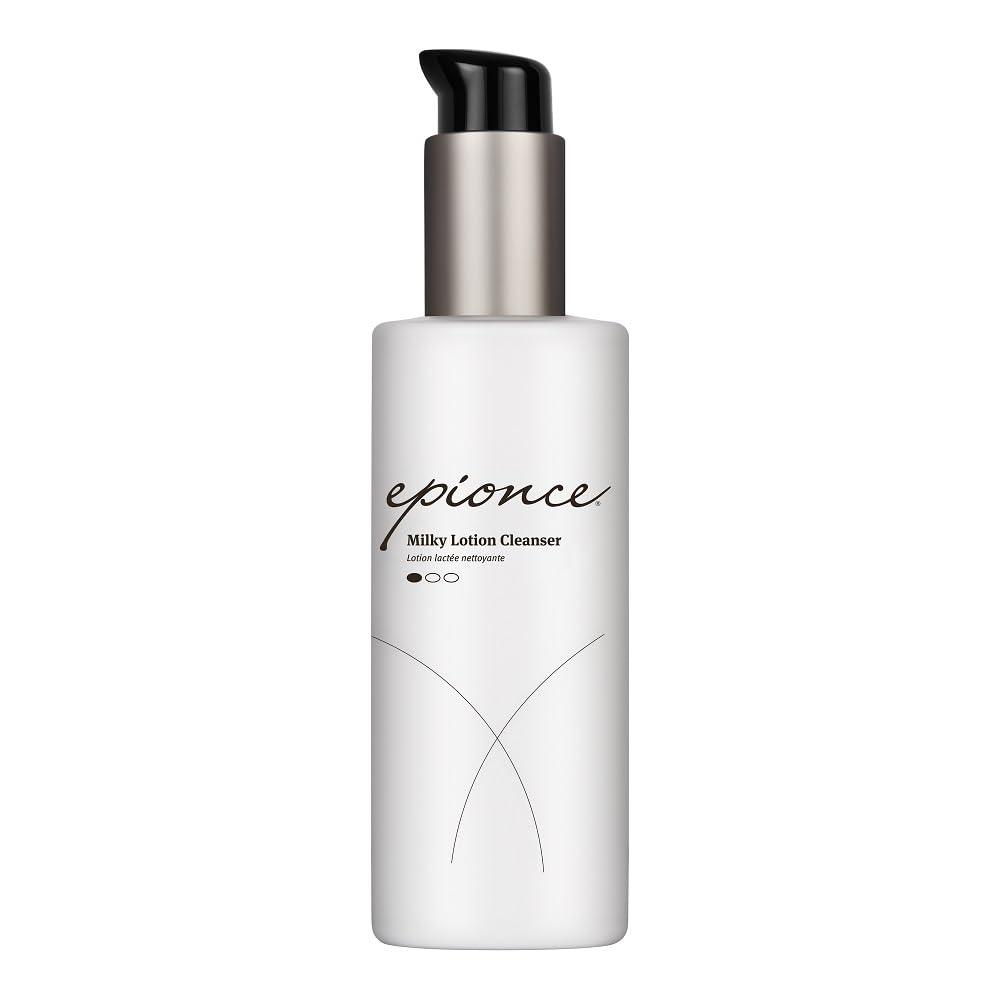 Epionce Milky Lotion Cleanser packaging close-up showing gentle skincare