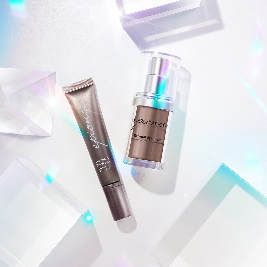 Epionce Renewal Eye Cream glow after application around the eye area.