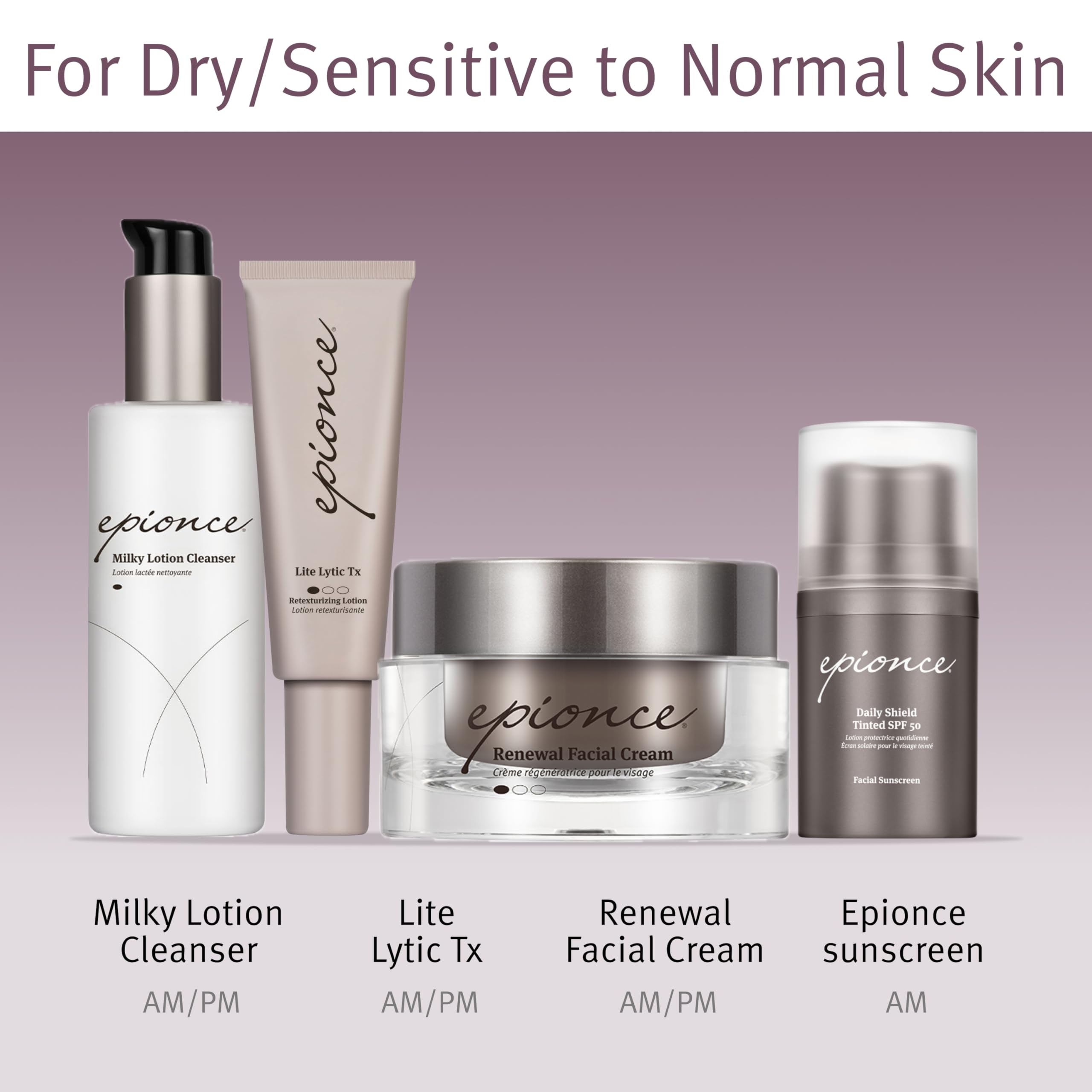 Epionce Renewal Facial Cream gentle formula suitable for sensitive skin