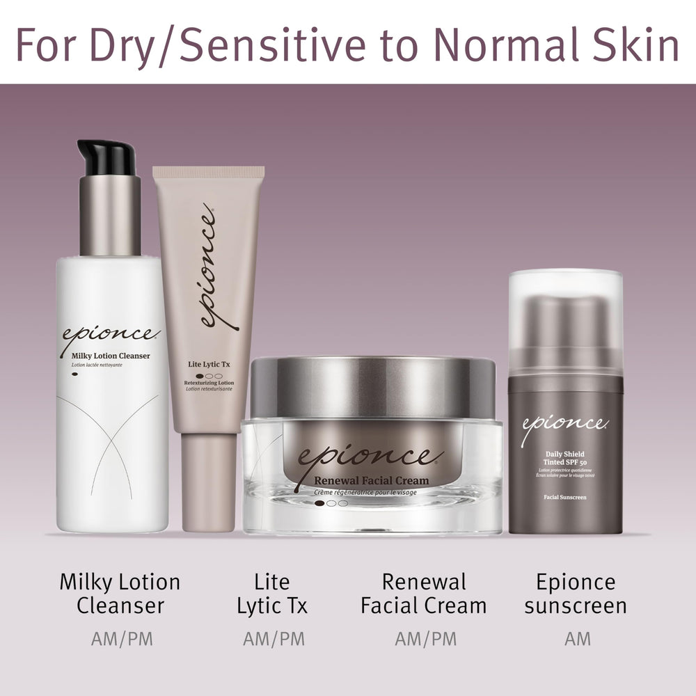 Epionce Renewal Facial Cream gentle formula suitable for sensitive skin