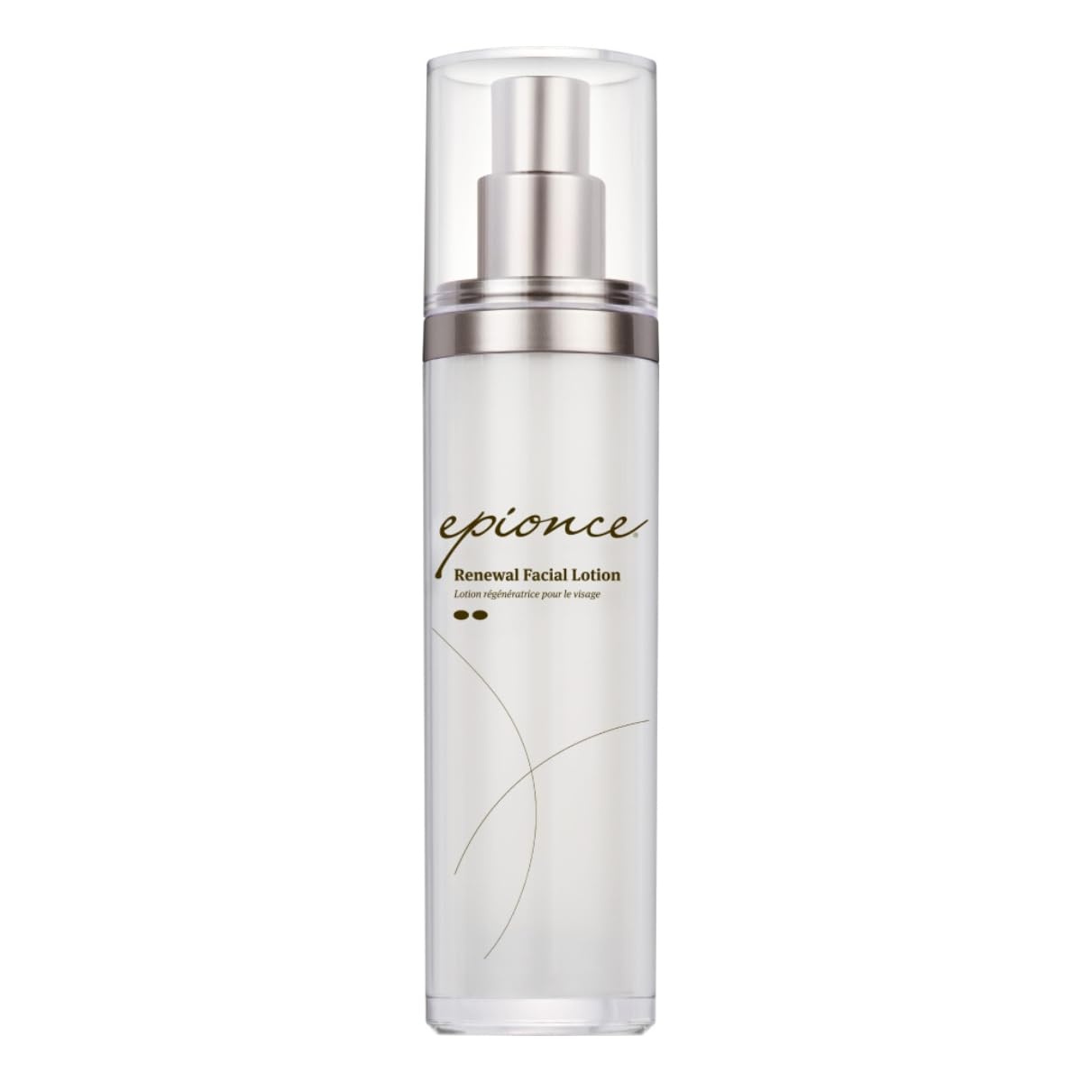 Epionce Renewal Facial Lotion bottle shows its lightweight hydration benefits for normal to combination skin