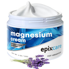 EpixCare Crema de Magnesio: aplicación en manos para relajación muscular