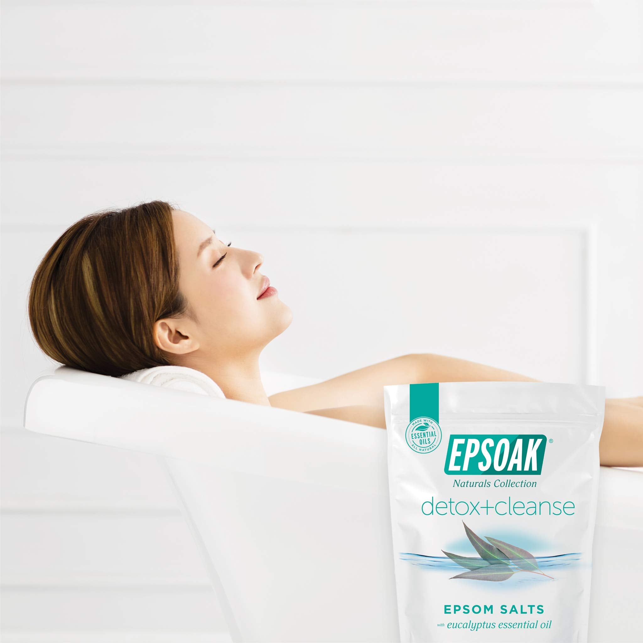 Epsoak disolución en agua tibia para baño.