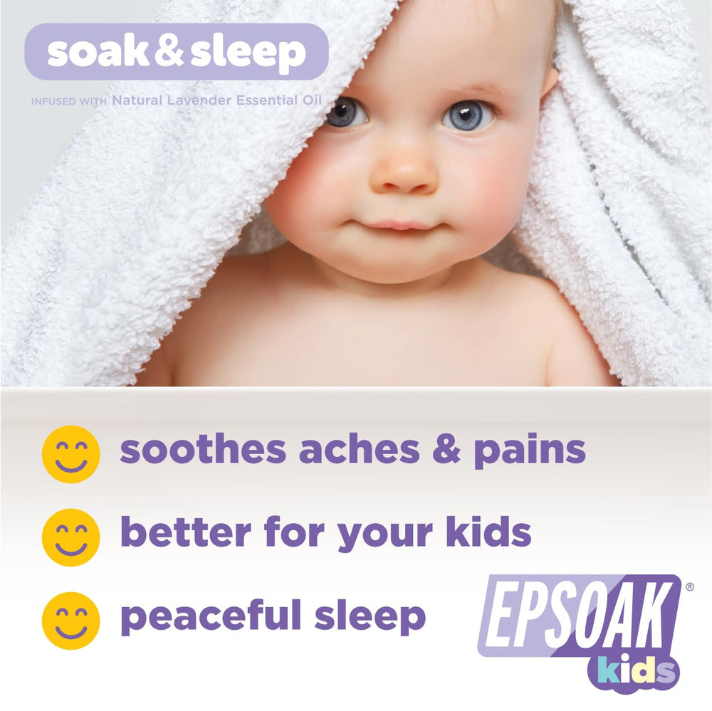 Epsoak Kids: disolución rápida en agua tibia para baño cómodo