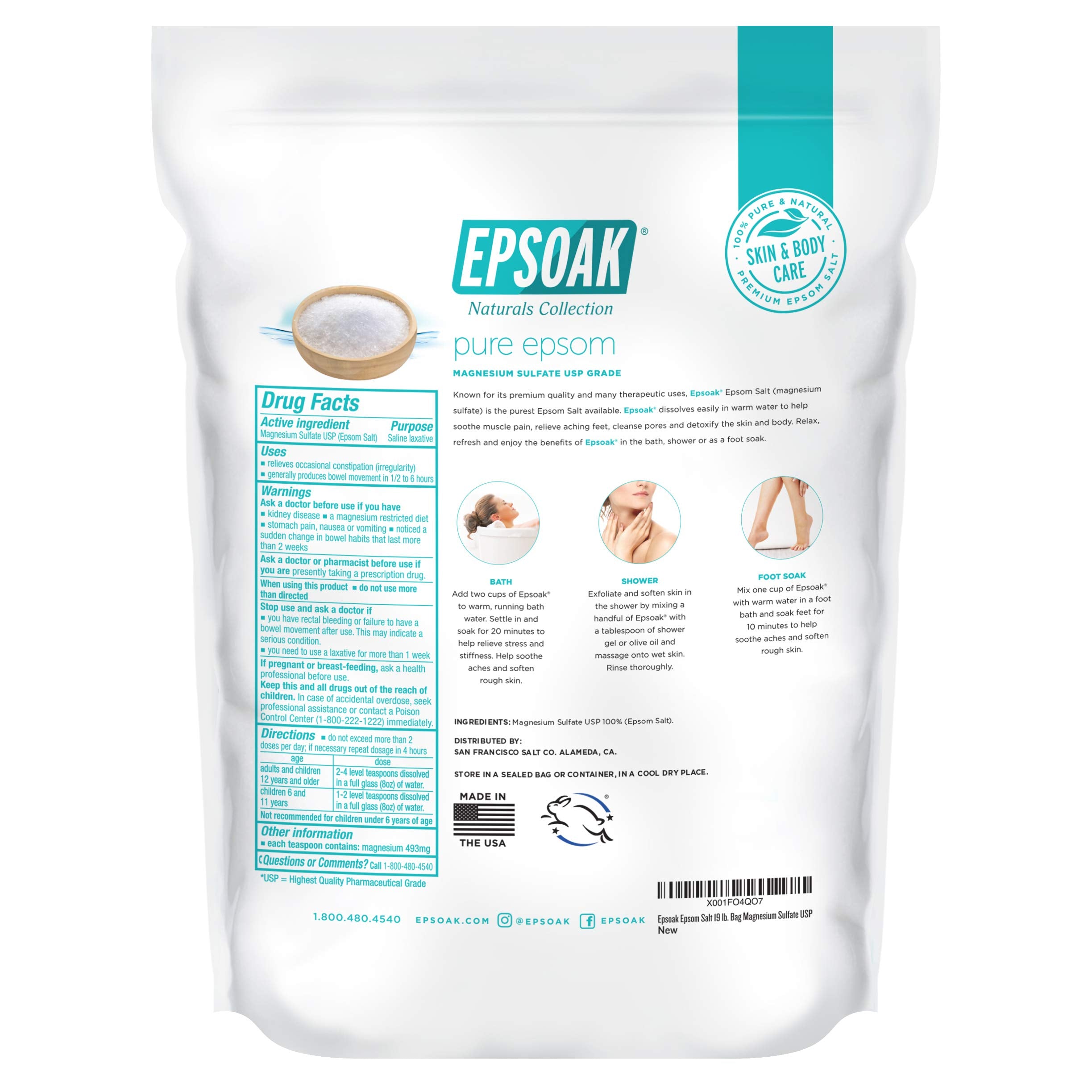 Epsoak-made in USA bath salt, premium quality and American craftsmanship.