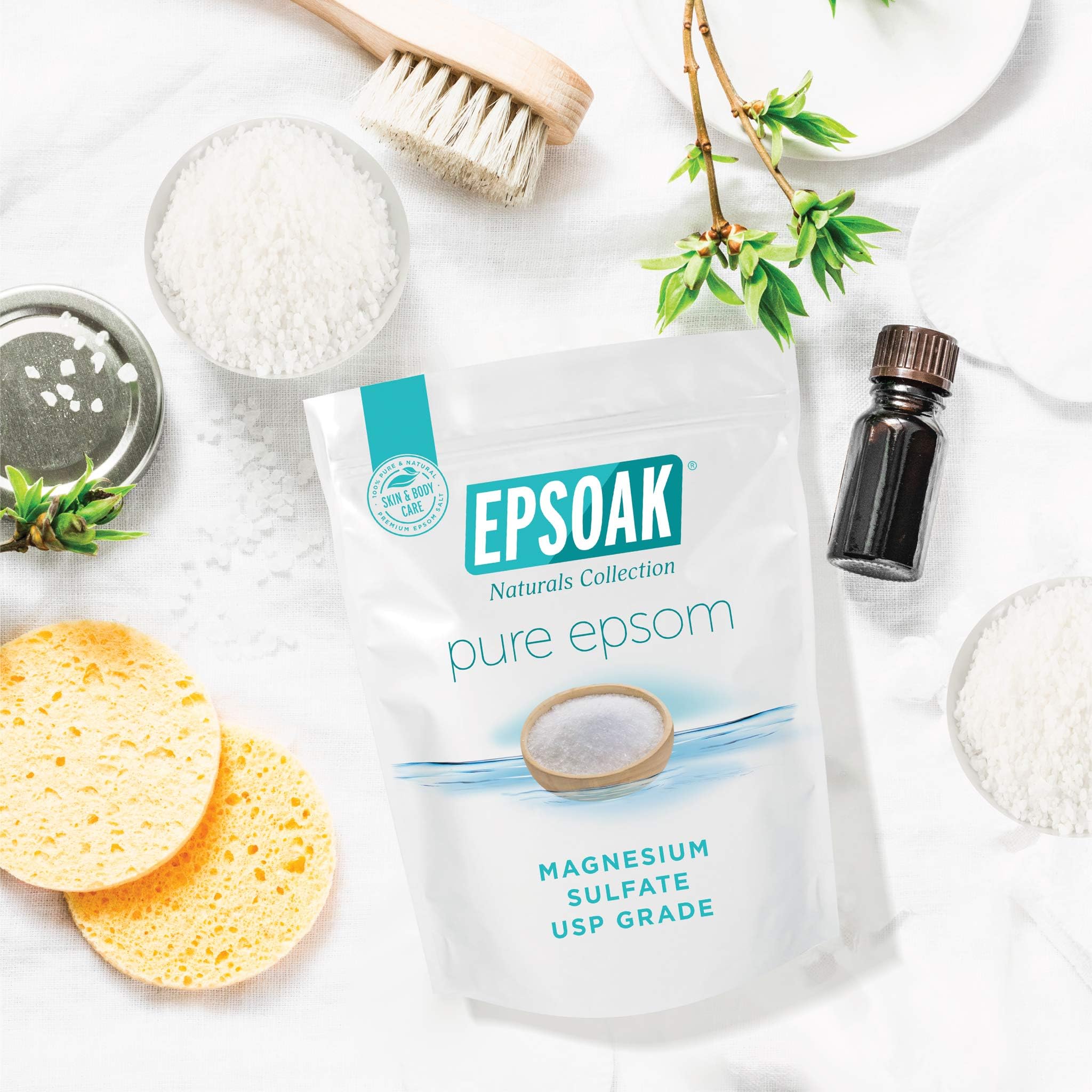 Epsoak para plantas, magnesio natural para jardín saludable.