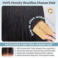 EQ DUOUPA Wear and Go glueless bob wig pre-plucked hairline for natural ready-to-wear look.